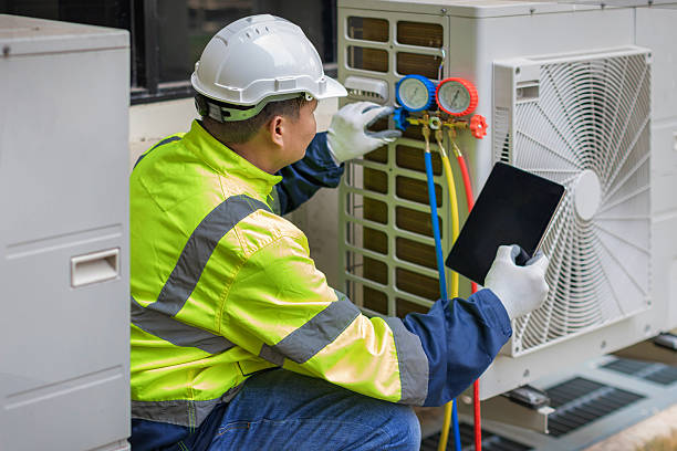Professional Ductwork Repair technician working in Massapequa, NY